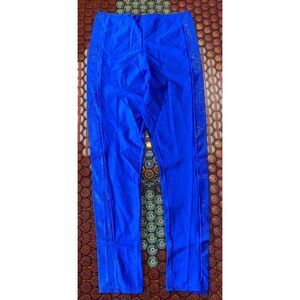 Shiny Dance Aerobics Workout Spandex Tights Blue Vintage Activewear Sz Medium